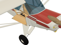 Piper PA-18 Model CAD Snapshots